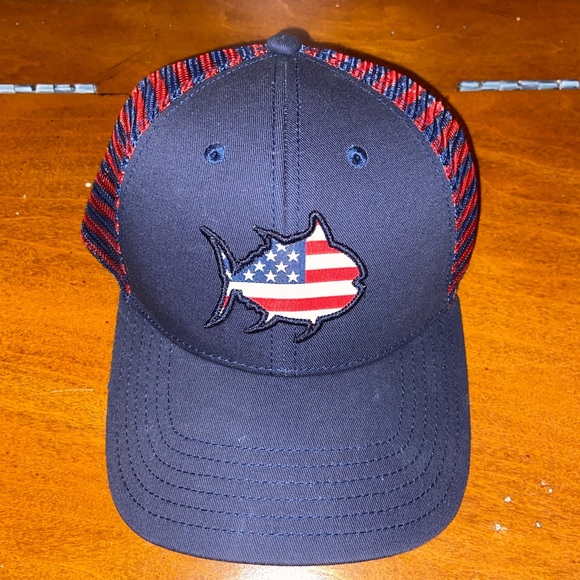 Southern Tide American Flag SkipJack Logo SnapBack - Picture 1 of 3